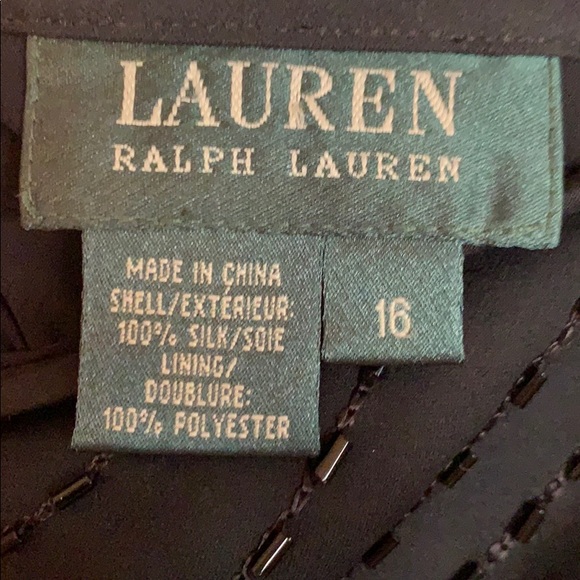 Ralph Lauren silk beaded maxi skirt 16 - Picture 3 of 4